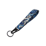 BRAND NEW JDM Sakura Wave Racing Keychain Metal key Ring Hook Strap Lanyard Universal