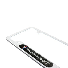 Load image into Gallery viewer, Brand New Universal 2PCS Ford Mustang GT Silver Metal License Plate Frame