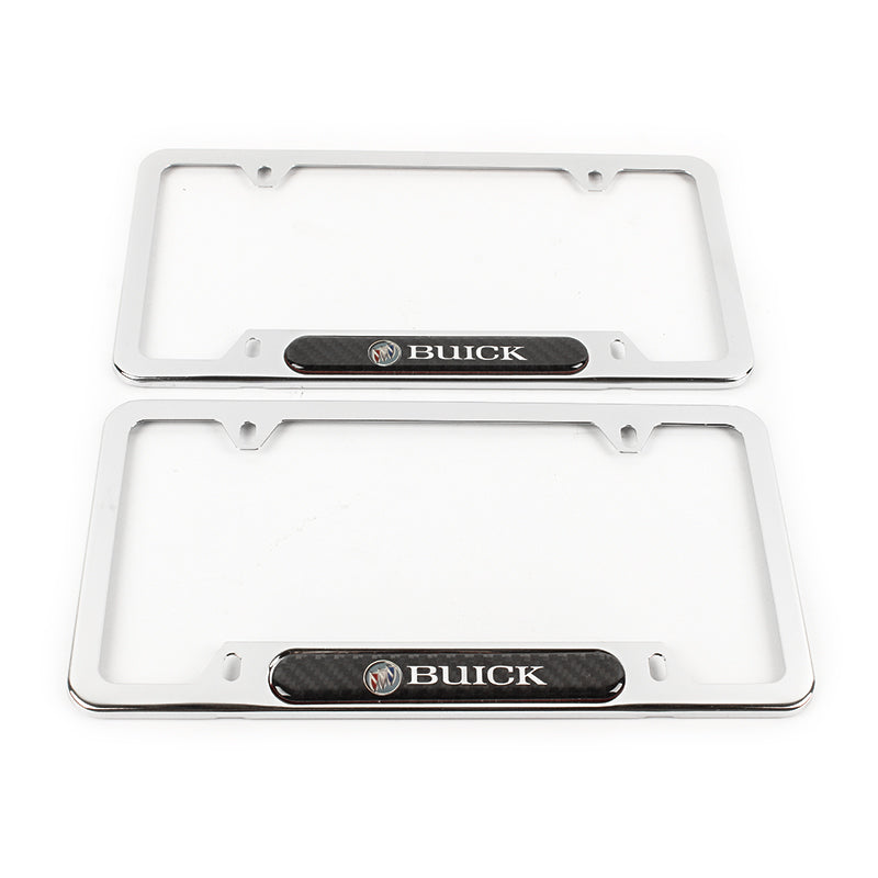 Brand New Universal 1PCS BUICK Chrome Metal License Plate Frame