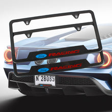 Load image into Gallery viewer, Brand New Universal 2PCS Ford Racing Metal Carbon Fiber Look License Plate Frame