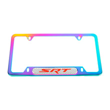 Load image into Gallery viewer, Brand New Universal 1PCS SRT Neo Chrome Metal License Plate Frame