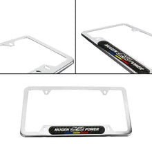 Load image into Gallery viewer, Brand New Universal 1PCS Mugen Power Silver Metal License Plate Frame