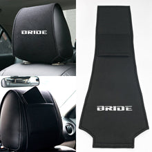 Load image into Gallery viewer, BRAND NEW 1PCS BRIDE BLACK CAR NECK SEAT HEADREST PROTECTOR SUEDE COVER