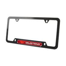 Load image into Gallery viewer, Brand New Universal 1PCS Ford Mustang Carbon Fiber Look Metal License Plate Frame