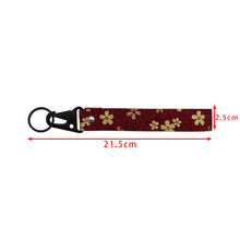 Load image into Gallery viewer, BRAND New JDM Sakura Flower Red Racing Keychain Metal key Ring Hook Strap Lanyard Universal