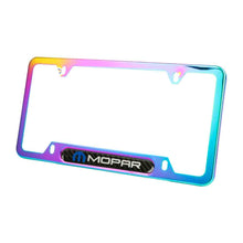 Load image into Gallery viewer, Brand New Universal 1PCS Mopar Neo Chrome Metal License Plate Frame