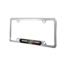 Load image into Gallery viewer, Brand New Universal 2PCS Mugen Power Chrome Metal License Plate Frame