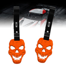 Load image into Gallery viewer, Brand New Skull Head Orange JDM TSURIKAWA Ring Subway Train Bus Handle Black Strap Charm Drift