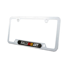 Load image into Gallery viewer, Brand New Universal 1PCS Ralliart Silver Metal License Plate Frame