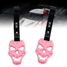 Load image into Gallery viewer, Brand New Skull Head Pink JDM TSURIKAWA Ring Subway Train Bus Handle Black Strap Charm Drift