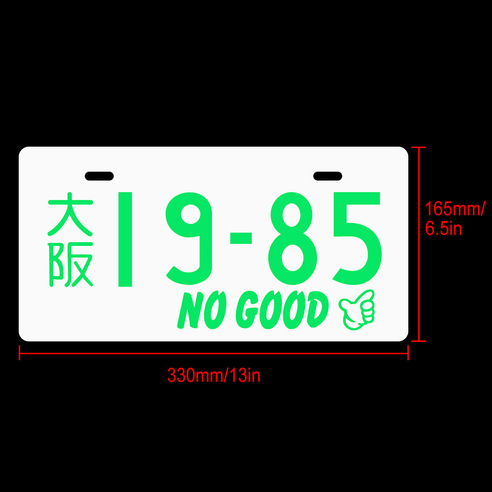 Brand New Universal JDM 19-85 Aluminum Japanese License Plate Led Light Plate