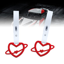 Load image into Gallery viewer, Brand New Space Heart Red JDM TSURIKAWA Ring Subway Train Bus Handle White Strap Charm Drift