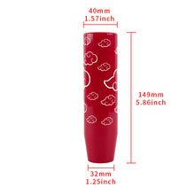 Load image into Gallery viewer, Brand New 15CM Naruto Akatsuki Cloud Universal Glossy Red Long Stick Manual Car Gear Shift Knob Shifter M8 M10 M12