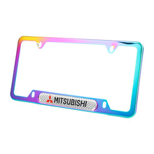 Load image into Gallery viewer, Brand New Universal 1PCS Mitsubishi Neo Chrome Metal License Plate Frame