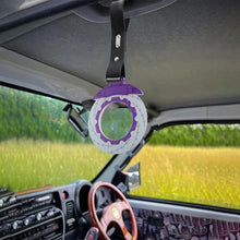 Load image into Gallery viewer, Brand New Brake Rotors Purple TSURIKAWA Ring Subway Train Bus Handle Black Strap Charm Drift