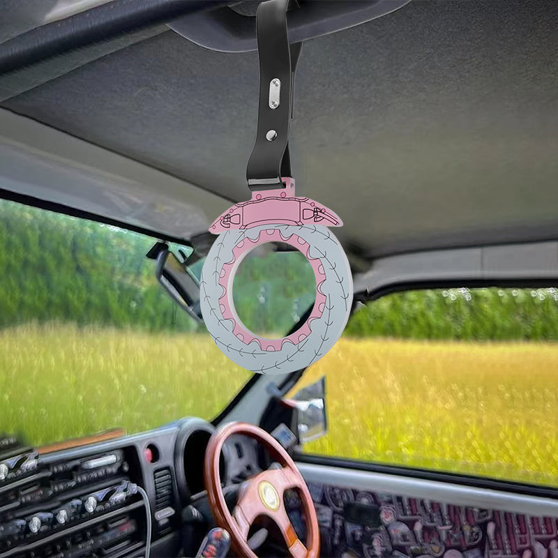 Brand New Brake Rotors Pink TSURIKAWA Ring Subway Train Bus Handle Black Strap Charm Drift