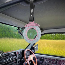 Load image into Gallery viewer, Brand New Brake Rotors Pink TSURIKAWA Ring Subway Train Bus Handle Black Strap Charm Drift