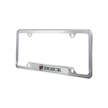 Load image into Gallery viewer, Brand New Universal 2PCS BUICK Chrome Metal License Plate Frame