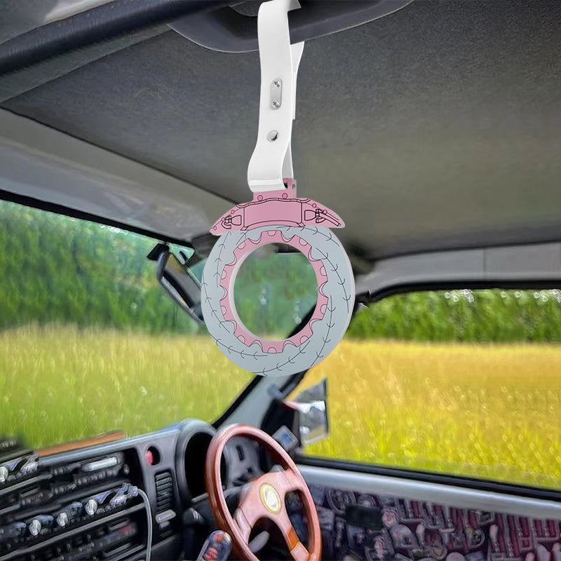 Brand New Brake Rotors Pink TSURIKAWA Ring Subway Train Bus Handle White Strap Charm Drift