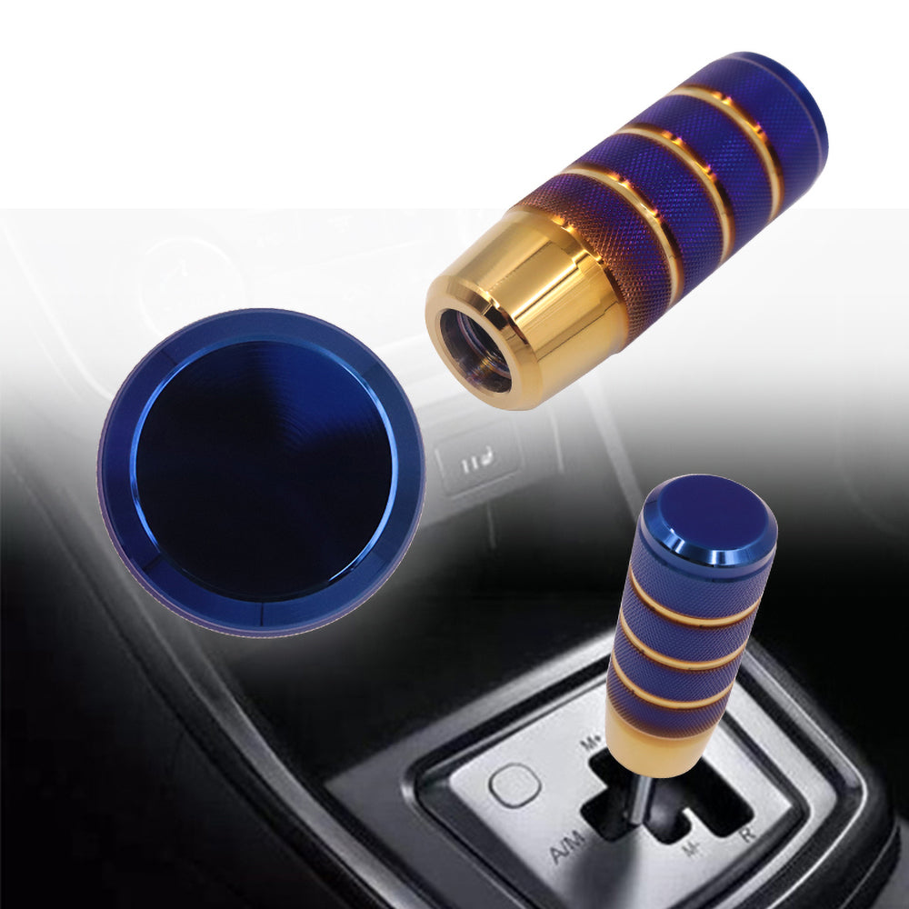 Brand New Universal Frosted Burnt Blue Aluminum Manuel Gear Stick Shift Knob Shifter M8 M10 M12