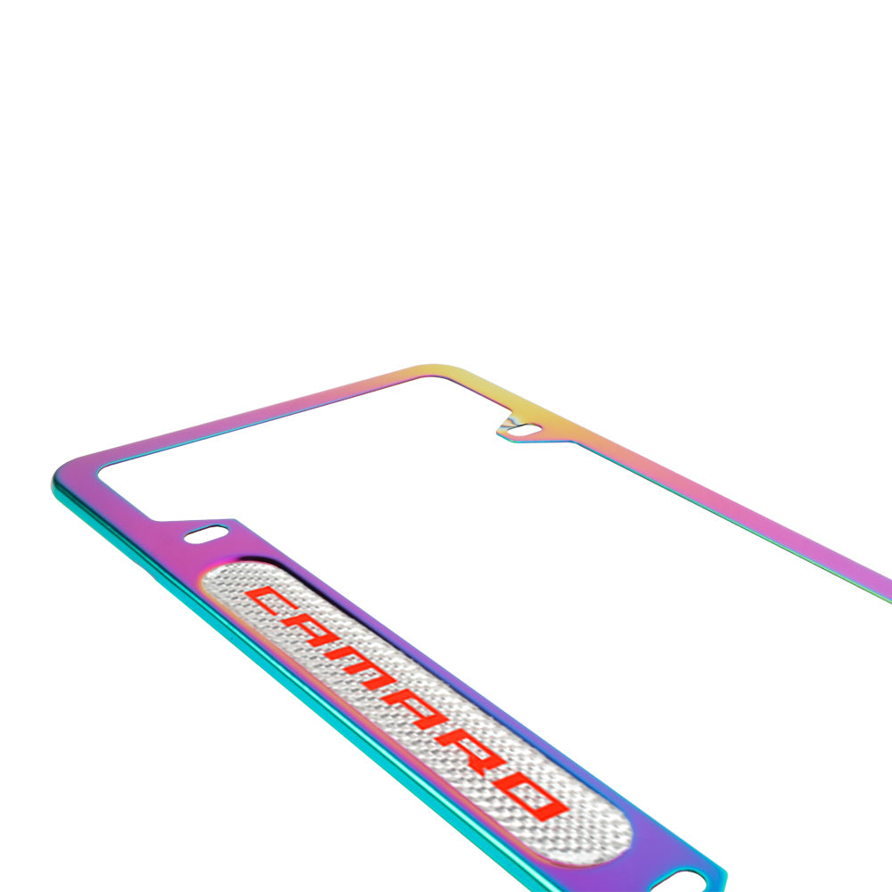 Brand New Universal 1PCS Camaro Neo Chrome Metal License Plate Frame