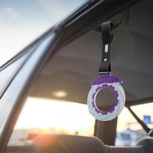 Load image into Gallery viewer, Brand New Brake Rotors Purple TSURIKAWA Ring Subway Train Bus Handle Black Strap Charm Drift