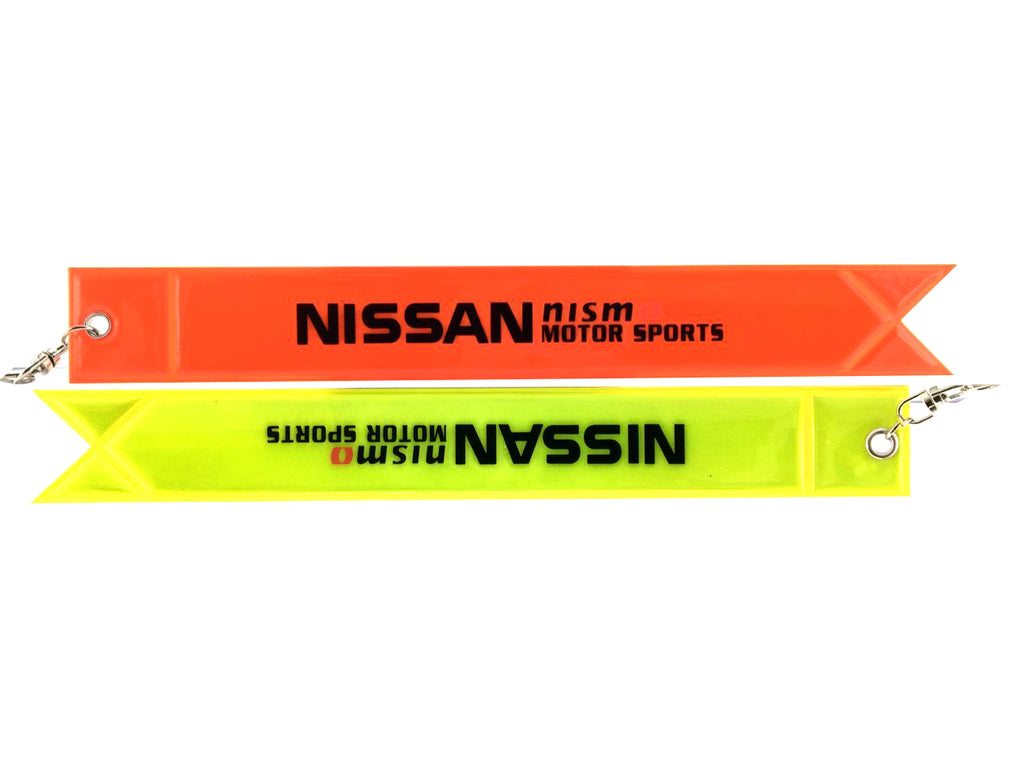 BRAND NEW JDM NISSAN NISMO REFLECTIVE STRIP DOUBLE SIDED KEYCHAIN