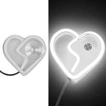 Load image into Gallery viewer, BRAND NEW UNIVERSAL BROKEN LOVE HEART WHITE LED Neon Flash Light Car Window Glow Electric Remote Control Lamp