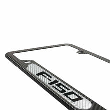 Load image into Gallery viewer, Brand New Universal 1PCS F-150 Carbon Fiber Look Metal License Plate Frame