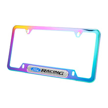 Load image into Gallery viewer, Brand New Universal 1PCS Ford Racing Neo Chrome Metal License Plate Frame