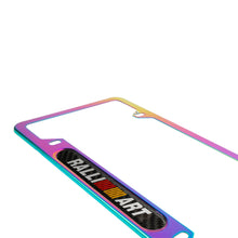 Load image into Gallery viewer, Brand New Universal 1PCS Ralliart Neo Chrome Metal License Plate Frame