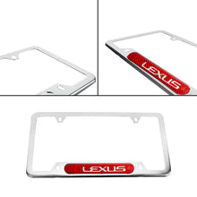 Load image into Gallery viewer, Brand New Universal 1PCS LEXUS Chrome Metal License Plate Frame