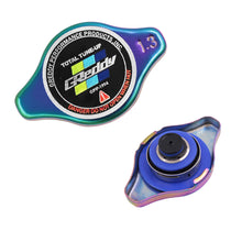 Load image into Gallery viewer, Brand New JDM 1.3bar 9mm Greddy Racing Neo Chrome Racing Cap High Pressure Radiator Cap For Universal