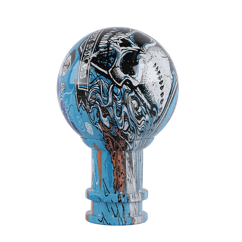 Brand New JDM Skull Stickerbomb V3 Design Universal Round Ball Car Racing Shift Knob Manual Gear Shift Knob Shifter M12 M10 M8