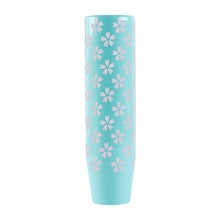 Load image into Gallery viewer, Brand New Universal 15CM Sakura Flowers Pearl Teal Long Stick Manual Car Gear Shift Knob Shifter M8 M10 M12