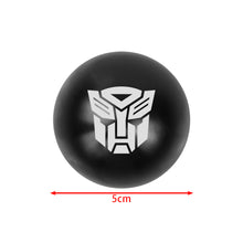 Load image into Gallery viewer, BRAND NEW UNIVERSAL JDM AUTOBOT TRANSFORMERS Aluminum Black Round Ball Manual Gear Stick Shift Knob M8 M10 M12