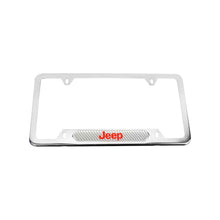 Load image into Gallery viewer, Brand New Universal 1PCS JEEP Chrome Metal License Plate Frame