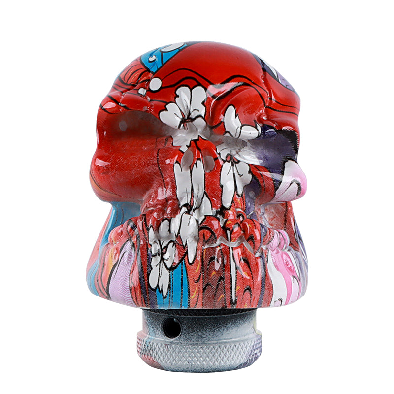 Brand New Universal V2 Skull Head Style Design Car Manual Stick Shifter Gear Shift Knob M8 M10 M12