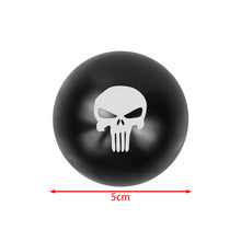 Load image into Gallery viewer, BRAND NEW UNIVERSAL JDM THE PUNISHER Aluminum Black Round Ball Manual Gear Stick Shift Knob M8 M10 M12