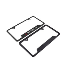 Load image into Gallery viewer, Brand New Universal 1PCS MASERATI Metal Carbon Fiber Style License Plate Frame