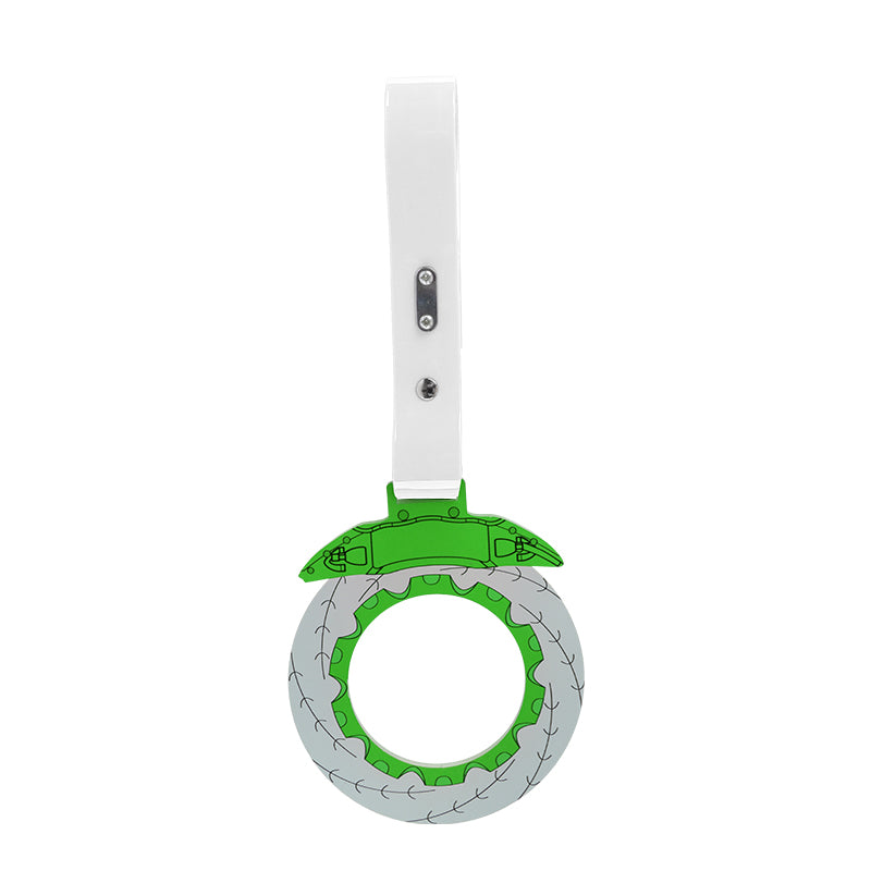 Brand New Brake Rotors Green TSURIKAWA Ring Subway Train Bus Handle White Strap Charm Drift