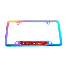 Load image into Gallery viewer, Brand New Universal 1PCS Dodge Neo Chrome Metal License Plate Frame