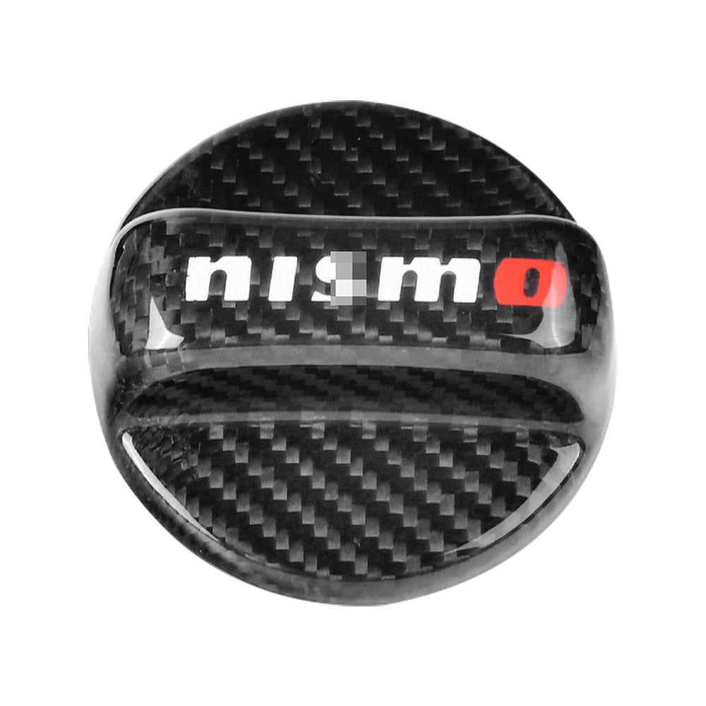 BRAND NEW UNIVERSAL NISMO Real Carbon Fiber Gas Fuel Cap Cover For Nissan