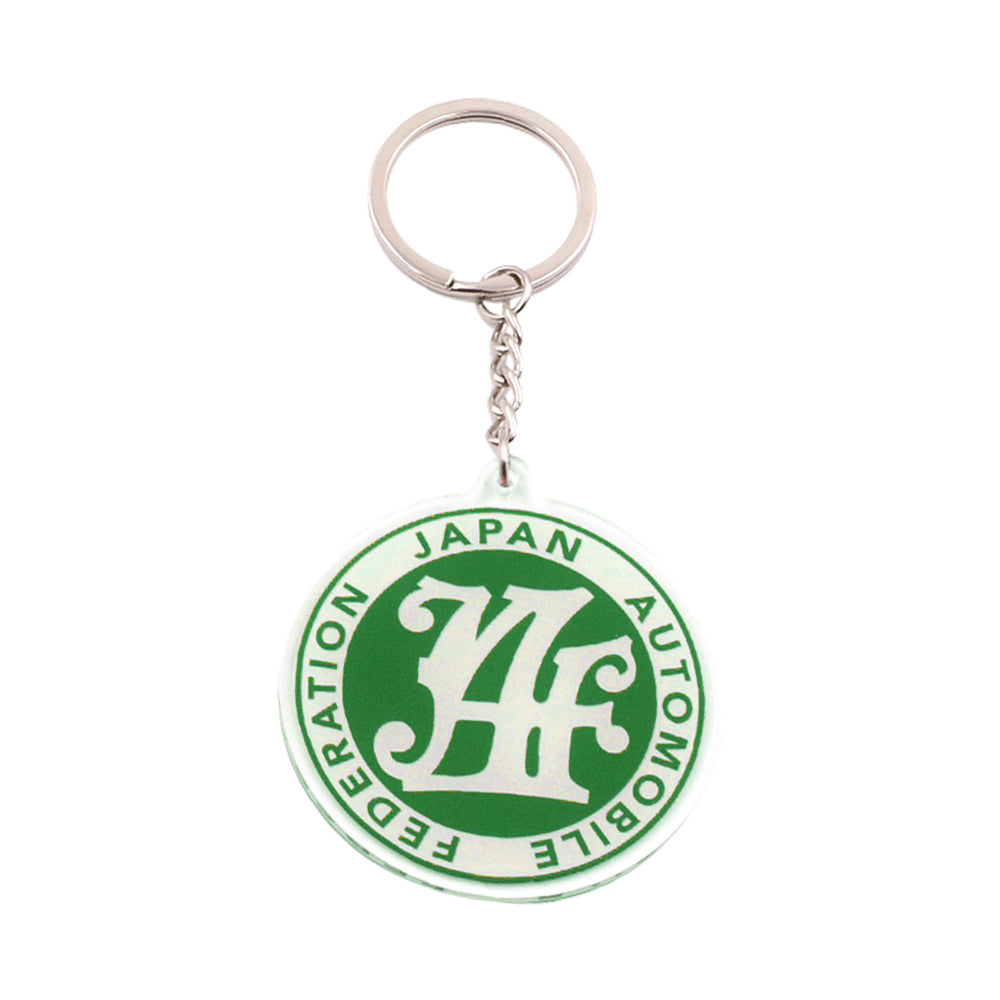 BRAND NEW GREEN JAF JAPAN AUTOMOBILE FEDERATION KEYCHAIN JDM Racing Car Styling Keychain Drift Key Phone Holder