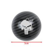 Load image into Gallery viewer, BRAND NEW UNIVERSAL JDM THE PUNISHER CHIC GIRL Aluminum Carbon Fiber Style Round Ball Manual Gear Stick Shift Knob M8 M10 M12