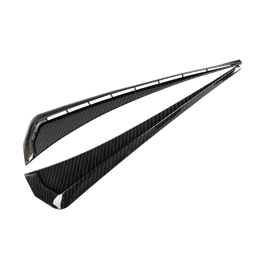 Brand New Universal Carbon Fiber Look Style ABS Side Fender Vent Air Wing Cover Trim For 2016-2023 Honda Civic