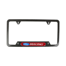 Load image into Gallery viewer, Brand New Universal 1PCS Ford Racing Carbon Fiber Look Metal License Plate Frame