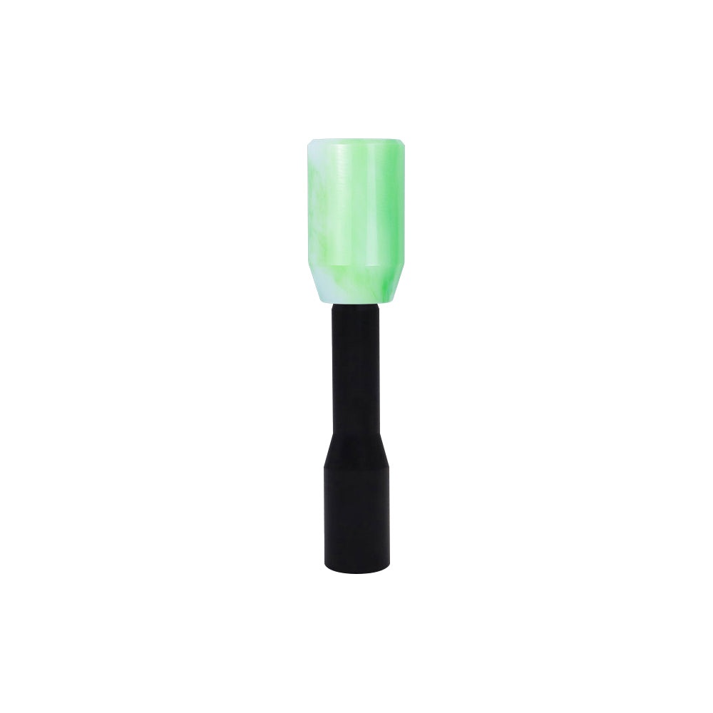 Brand New Universal JDM GREEN 6CM Marble Style Stick Manuel Gear Stick Shift Knob M8 M10 M12 & Black Shifter Extender Extension