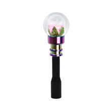 Load image into Gallery viewer, Brand New Universal Acrylic Clear Crystal Pink Rose Flower Ball Manuel Gear Stick Shift Knob M8 M10 M12 &amp; Black Shifter Extender Extension