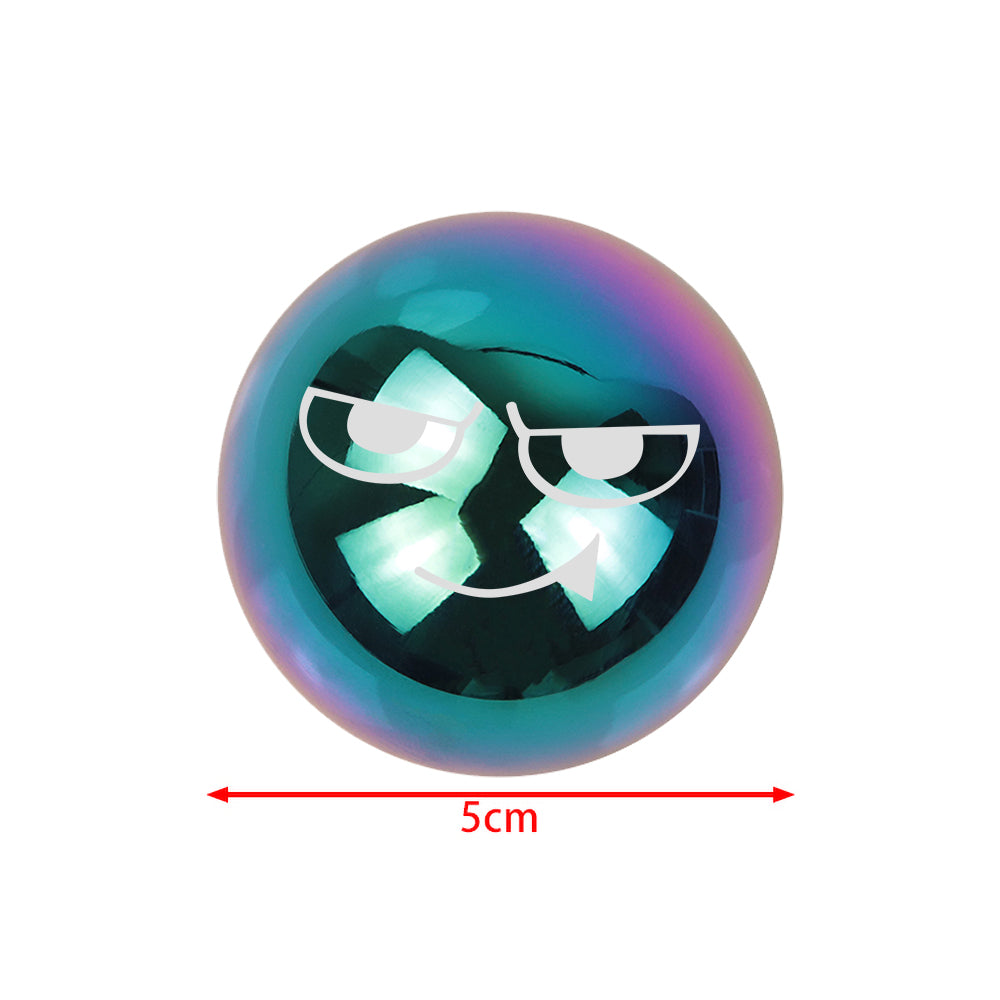 BRAND NEW UNIVERSAL JDM SMUG FACE Aluminum Neo Chrome Round Ball Manual Gear Stick Shift Knob M8 M10 M12